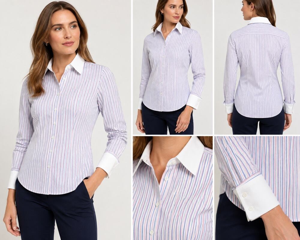 Brooks Brothers Supima Cotton  Striped Tailored Shirt Size 6